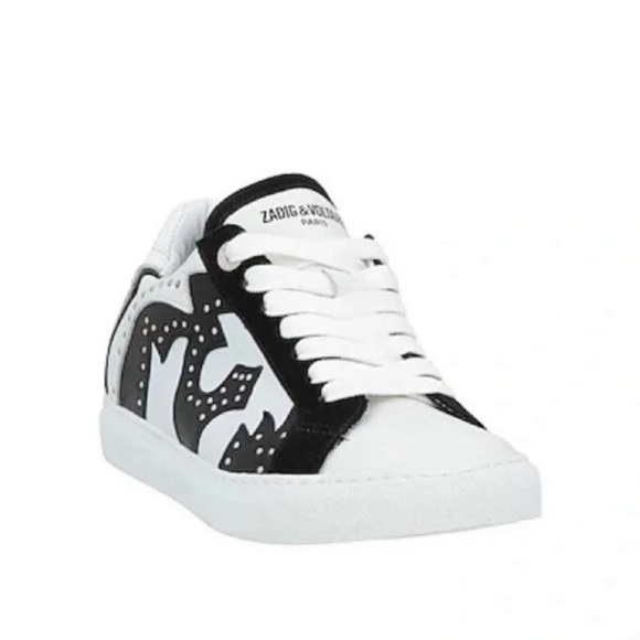 Zadig & voltaire nash black white studded sneakers - Picture 7 of 12